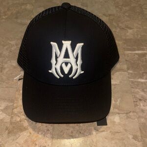 AMIRI Black and White Logo Cap